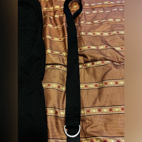 Chicos Black ankle Pants  Cotton/spandex w belt sz 3(16) - Picture 2 of 6